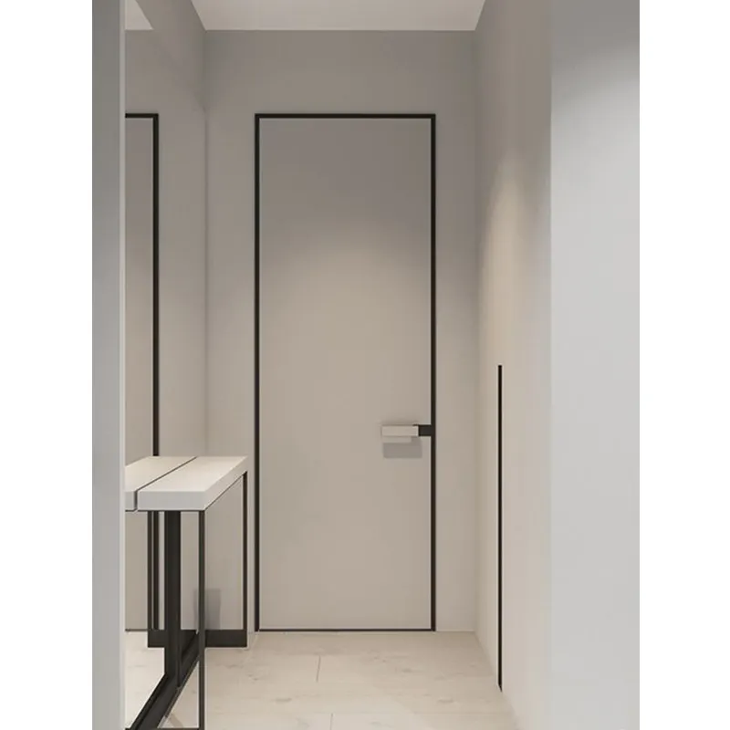 Customized Design Invisible Door Trimless Wood Door Pocket Door