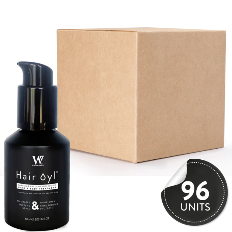 Watermans Hair Oil Wholesale 96 units Camellia & Black Castor Infused Hair & Body Oil Treatment Pack Hair Treatment