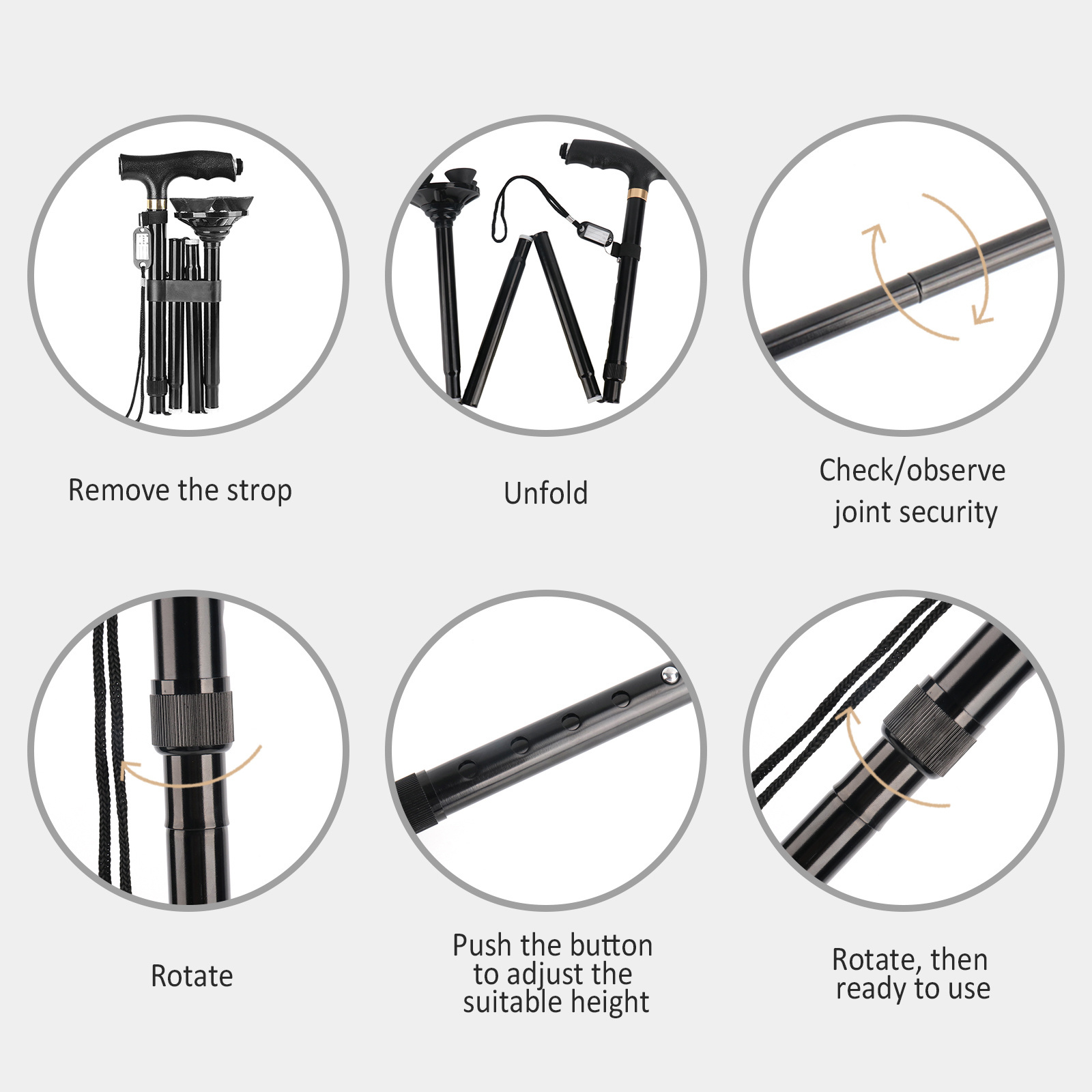 medical aluminum crutches axillary price folding walking canes