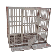 Large Indoor Pet Cage Stainless Steel Square Tube Bird Cage Collapsible Pet Display Dog Cages