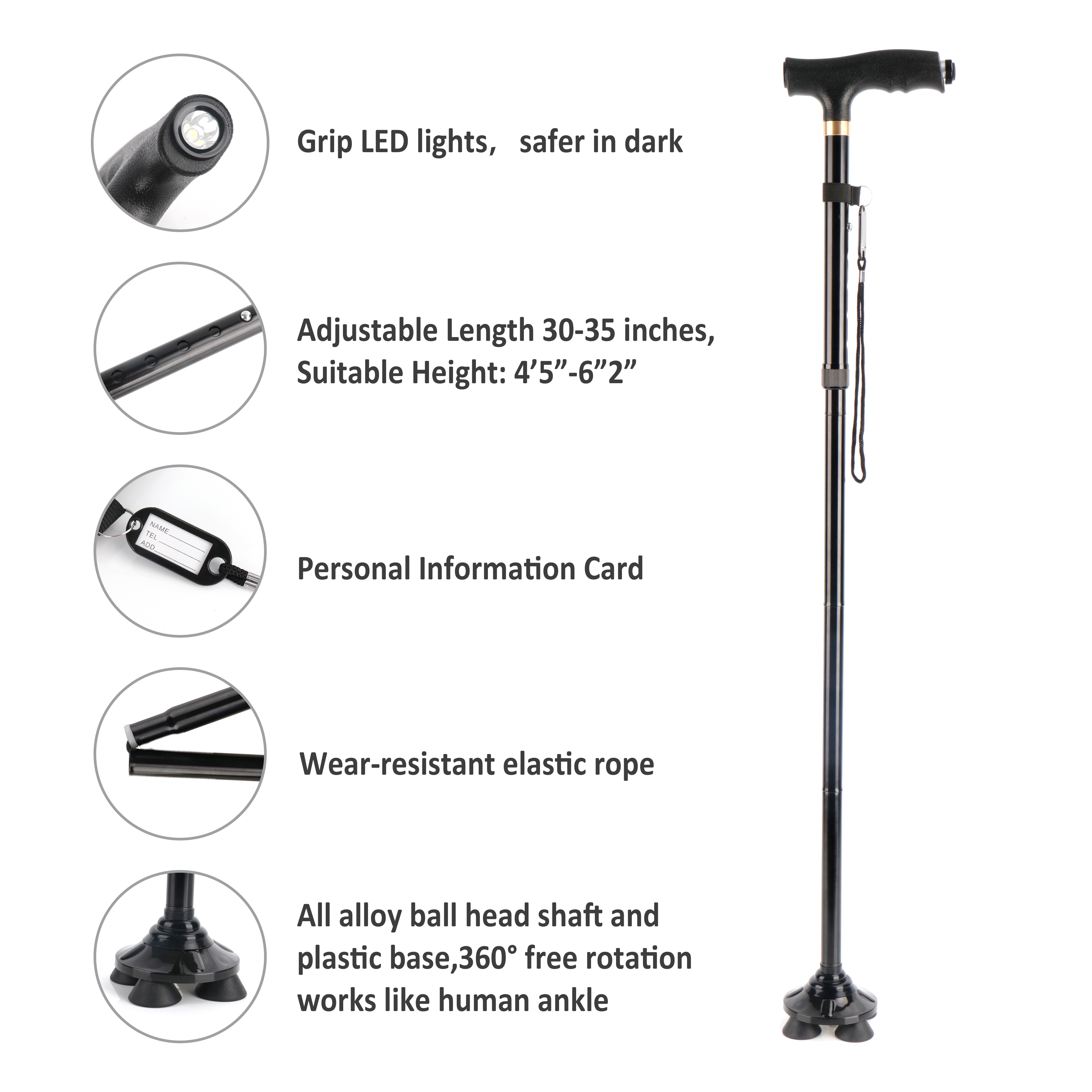 medical aluminum crutches axillary price folding walking canes