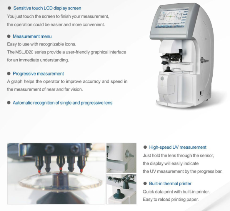 High Accuracy Instrument Led Digital Auto Lensometer Use For Ophthalmology Room