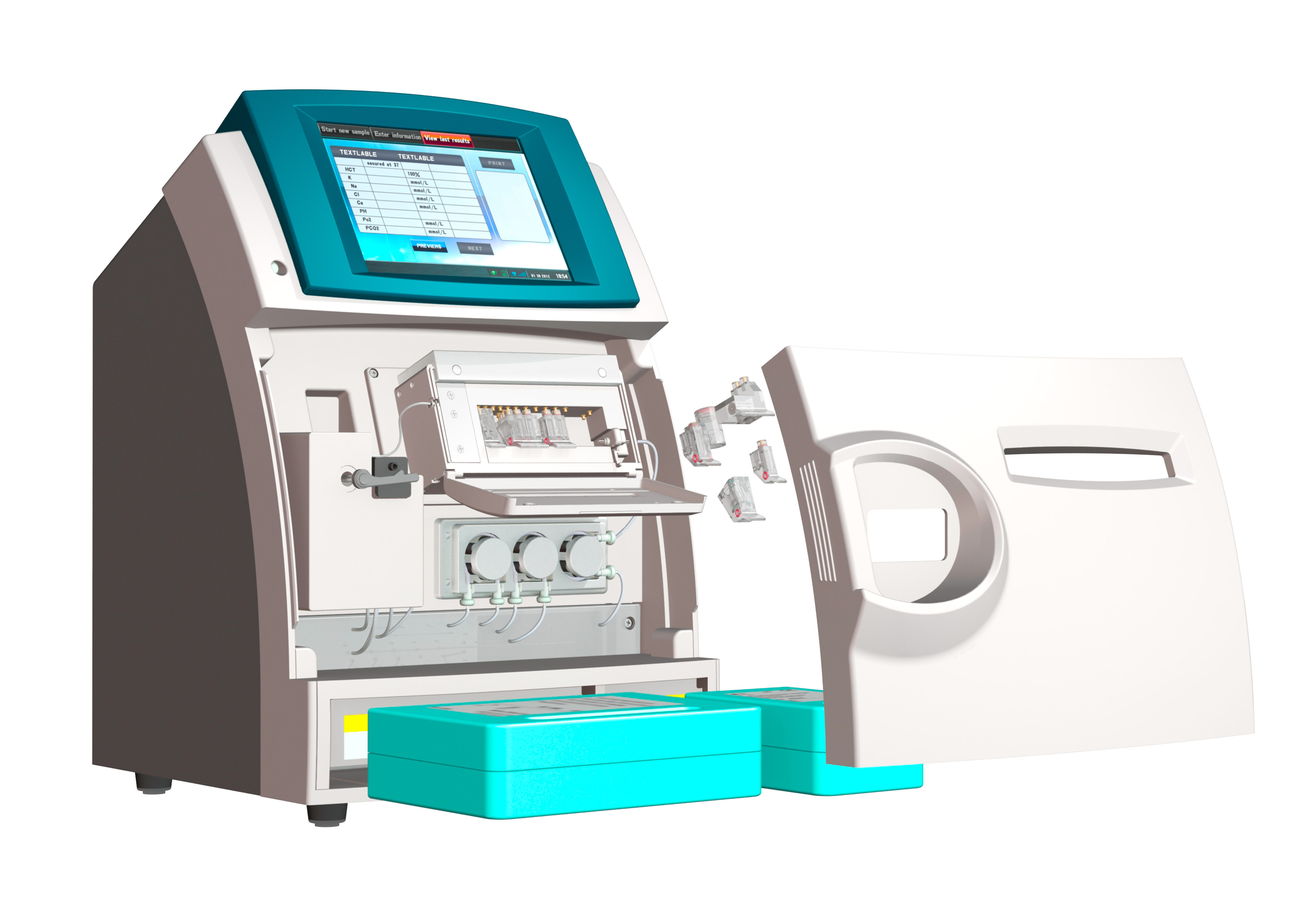 Fully automated blood gas electrolyte chemistry analyzer MSLAB36