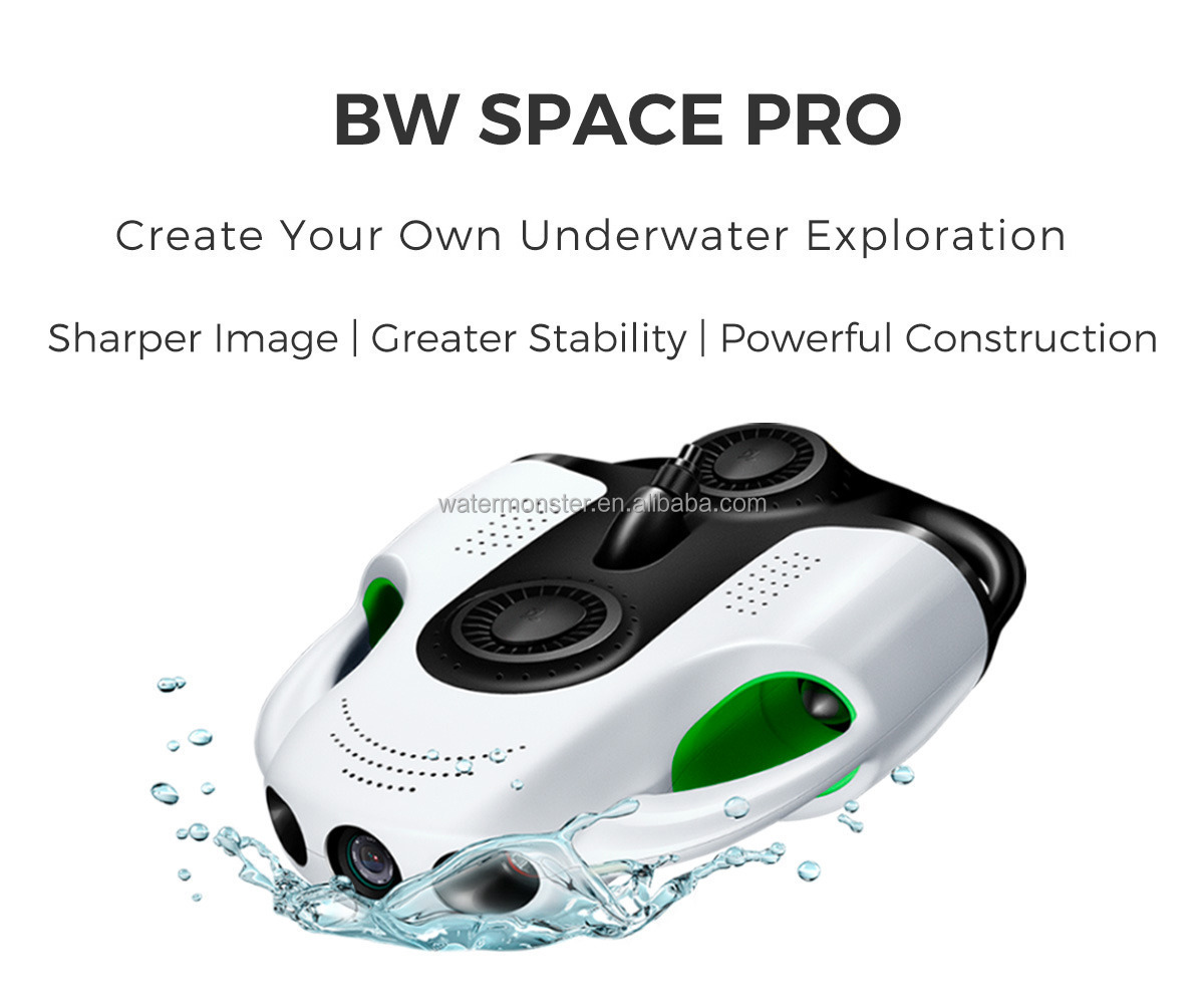 Youcan Robot 50M ROV BW Space Pro Underwater Drone with 4K UHD Camera Remote Control Stable Signal Transmission RC Submarine