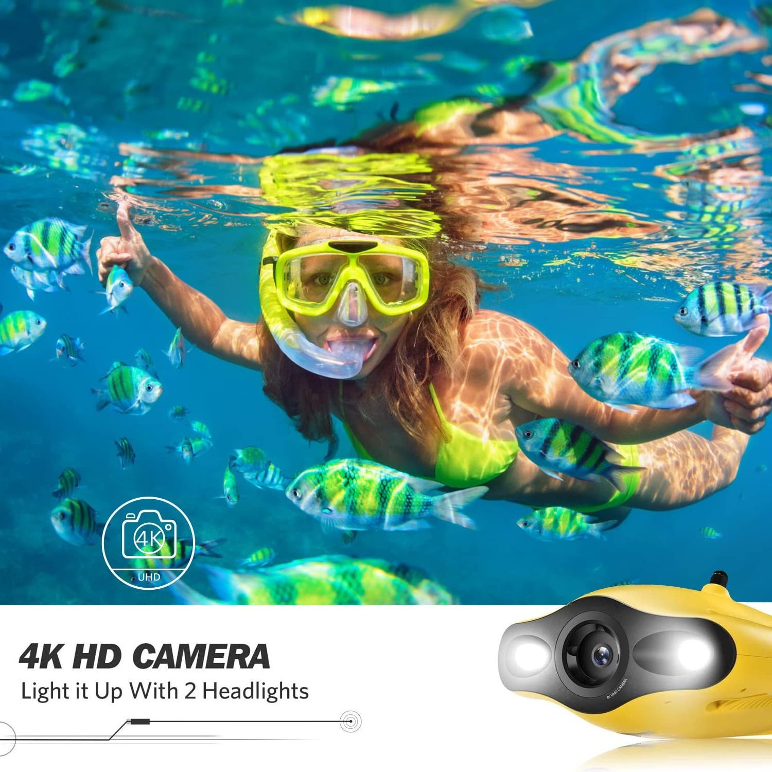 Chasing Gladius MINI Underwater Drone ROV With 4k Camera Remote Control Stable Signal Transmission Rc Submarine