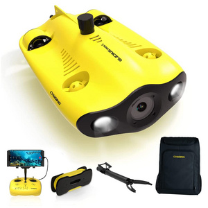 Chasing Gladius Mini S with Robotic Arm Underwater Drone ROV With 4k Uhd Camera Remote Control Rc Submarine