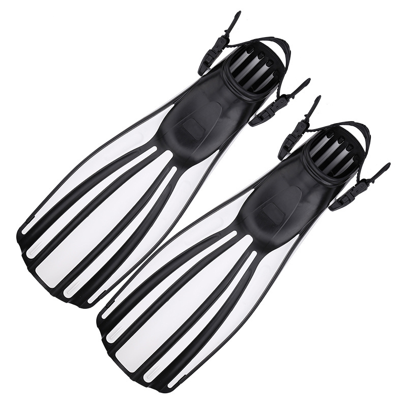 Aloma Hot selling insurance diving flipper adjustable strap firm swim long scuba diving fins