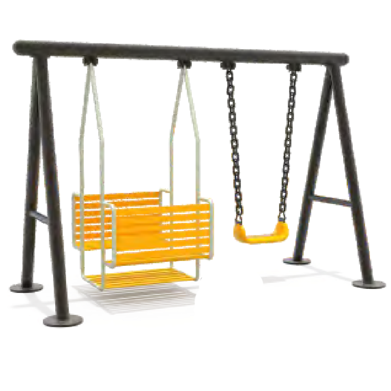 Outdoor Playground Swing Set Outdoor Metal Swing Kids Playground Equipment Garden Swing For Children