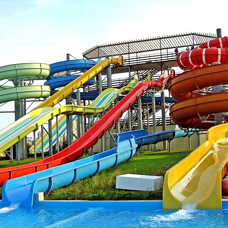 Professional Pool Nip Slip On A Water Spiral Slide Fiberglass Water Slidewater Park Slide Parts For Sale