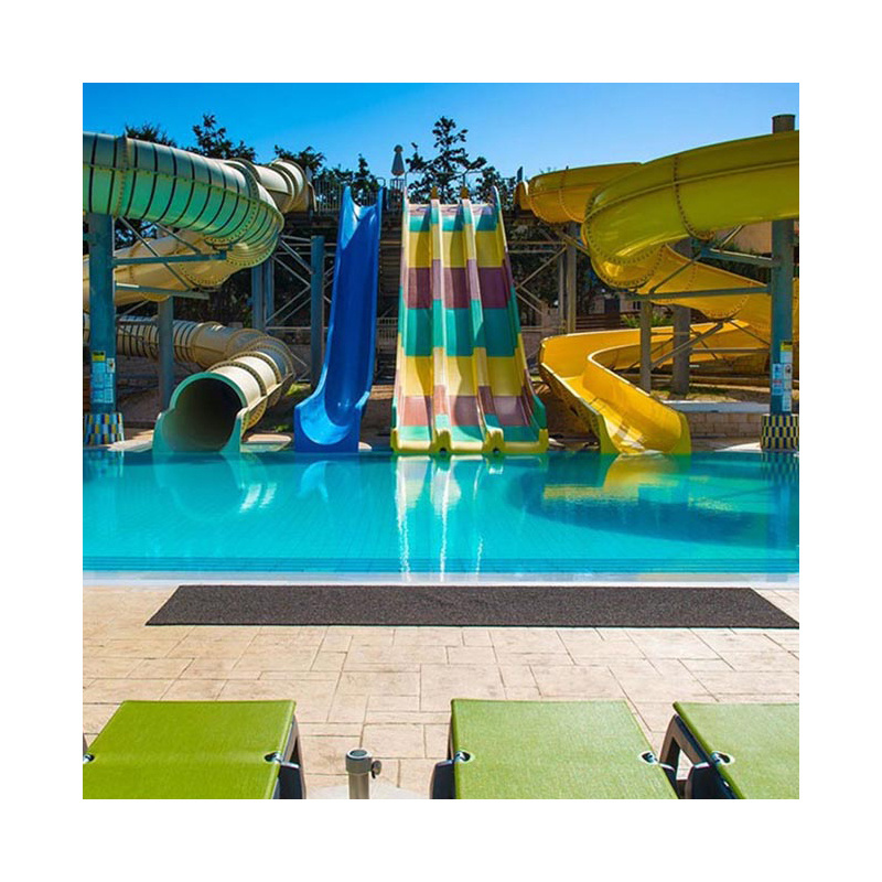 Professional Pool Nip Slip On A Water Spiral Slide Fiberglass Water Park Slide Parts For Sale