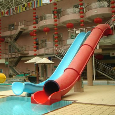 China Factory Fiberglass Water Park Slide Swimming Pool Slides For Kids Adult waterslide