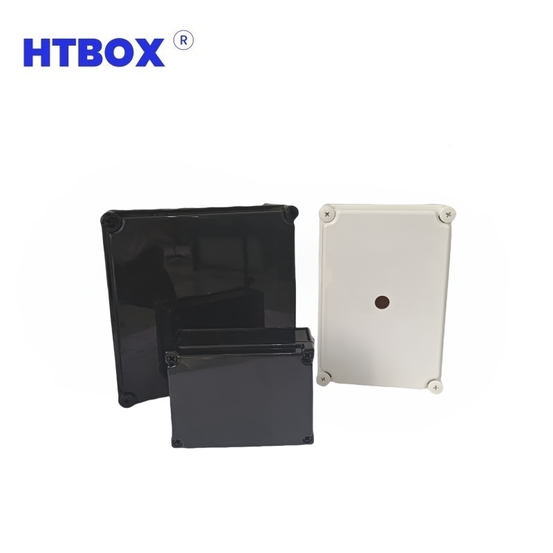 HTBOX Plastic Abs Cable Junction Boxes Housing Manufacturer Customization Ip67 Outdoor Electrical Waterproof Enclosure