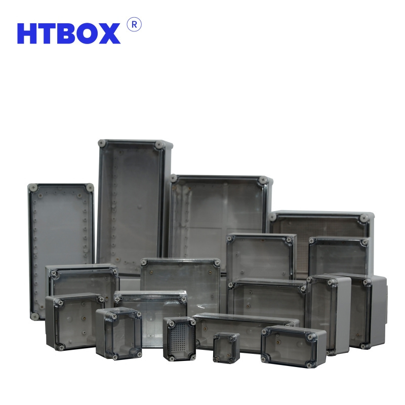 HTBOX Factory Price DIY Design Custom ABS Outdoor Plastic Electronic Device Enclosure IP67 Waterproof Junction Box