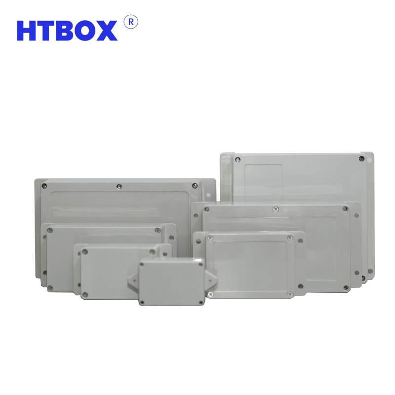 HTBOX FACTORY PRICE Ip65 IP66 Abs Pcb Plastic Case Waterproof Wire Junction Box Power Supply case For Outdoor