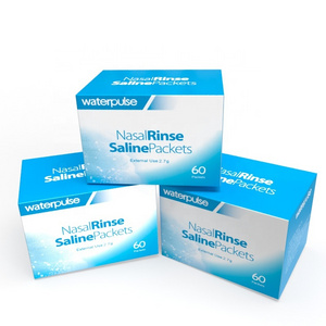 Waterpulse Hot Selling Pure Nasal Rinse Salt  2023 Sinus Rinse Salt For Nasal Irrigator System OEM Saline Packets