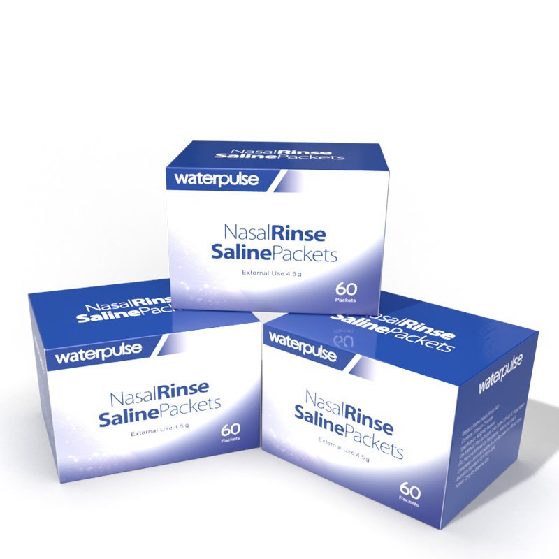 Waterpulse Hot Selling Pure Nasal Rinse Salt  2023 Sinus Rinse Salt For Nasal Irrigator System OEM Saline Packets