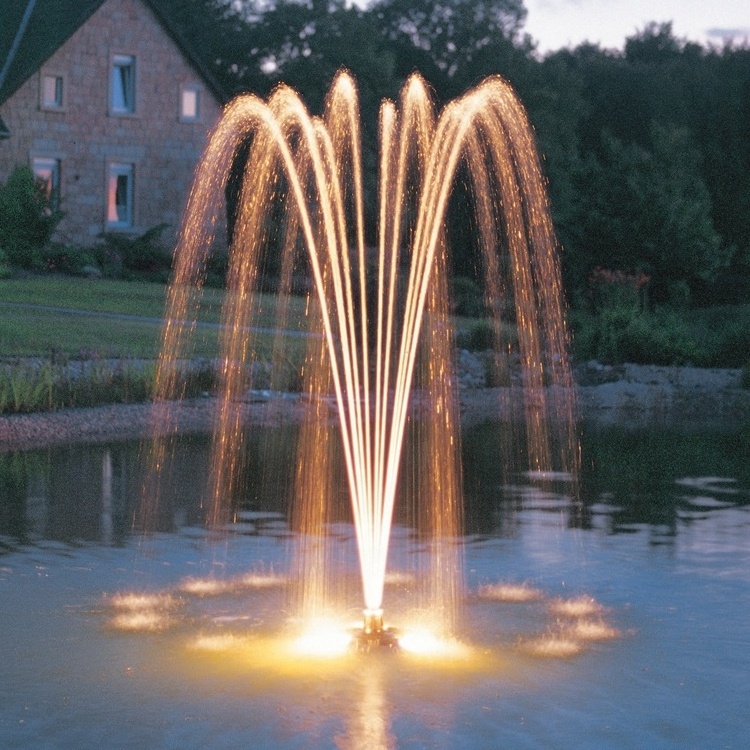 2020 Hot sale lake pond floating fountain flower garden water fountains