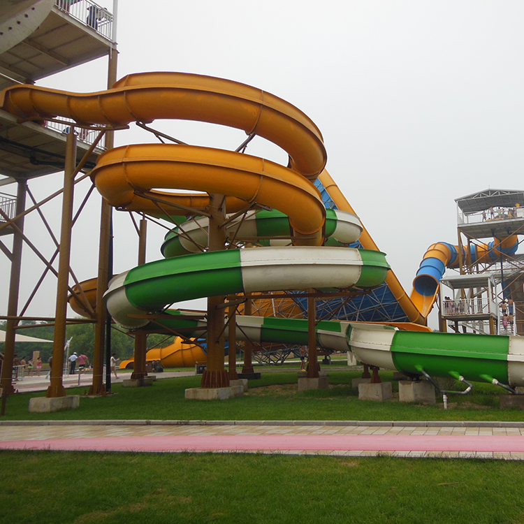 Spiral tube Fiberglass Slide