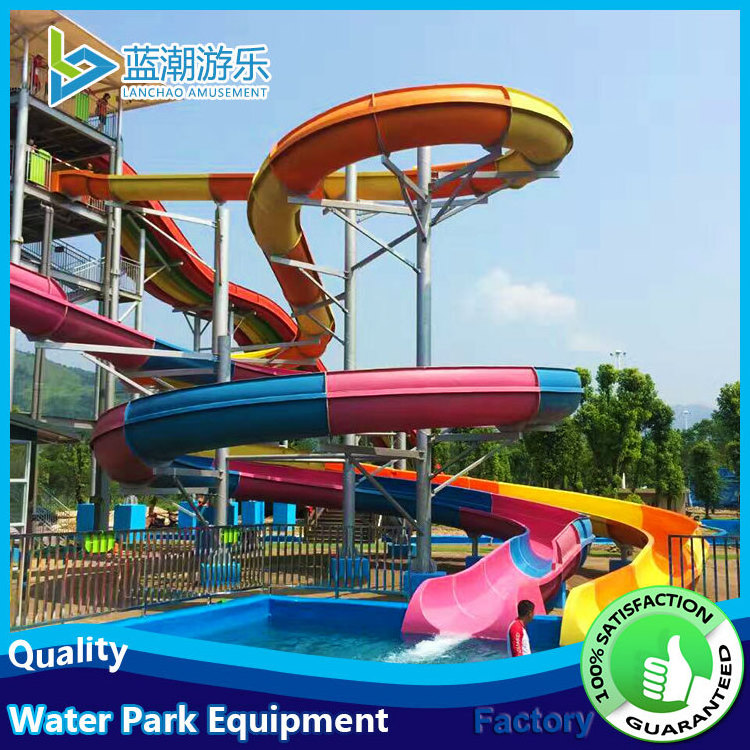 Smooth Water Slide Used Fiberglass Swimming Pool Slides for Sale