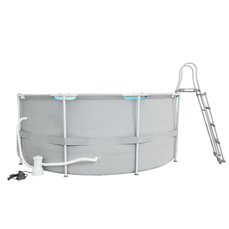 steel frame above ground swimming pool frame pool Portable Outdoor family round bracket pool 3.6mx1.22m