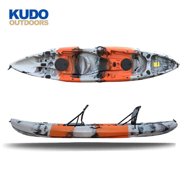 KUDO OUTDOORS New Design Customized Color Three Persons Sit On Top Fishing Kayak