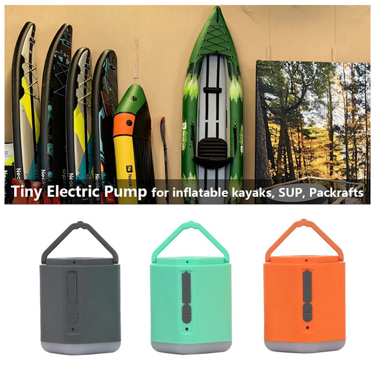 Portable electric Air Pump 4000mAh Battery USB Rechargeable Effortless Brushless Motor air pump for Camping SUP Inflatable Kayak