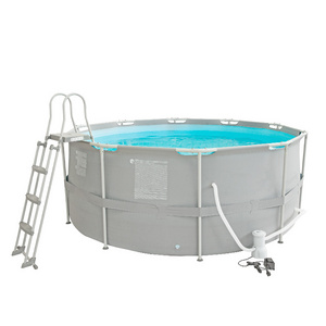 steel frame above ground swimming pool frame pool Portable Outdoor family round bracket pool 3.6mx1.22m