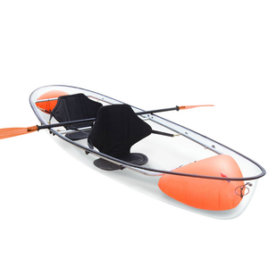 New Arrivals Full Clear Kayak Transparent Bottom Double Seat Canoe Kayak