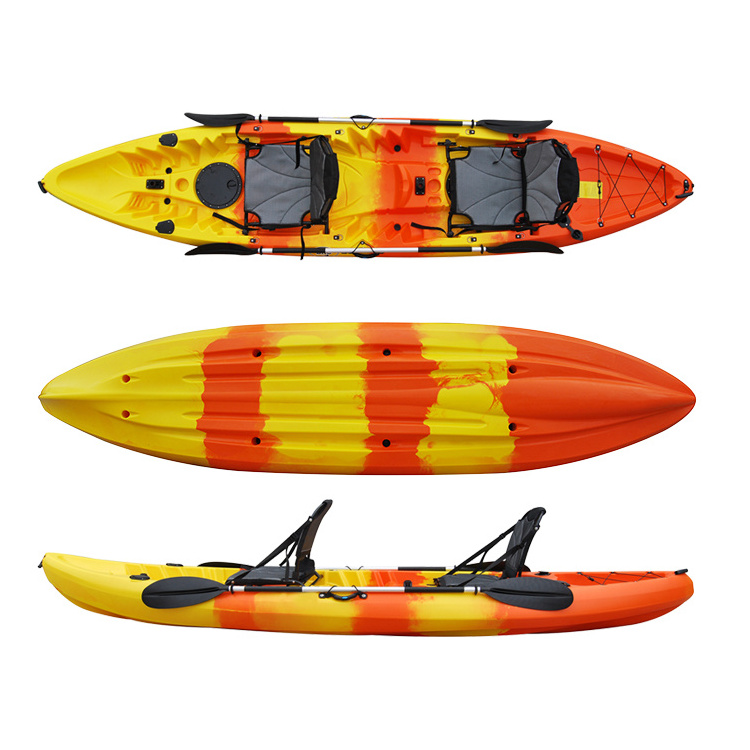 KUDO OUTDOORS New Design Customized Color Three Persons Sit On Top Fishing Kayak