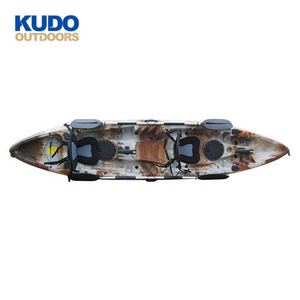 KUDO OUTDOORS New Design Customized Color Three Persons Sit On Top Fishing Kayak