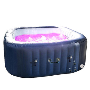 Chinese Outdoor Free Sex Air Bubbles 2- 6 Person Sauna Balboa Rectangular Inflatable Swim Jet Pools Jets Gonflabl Hot Spa Tubs