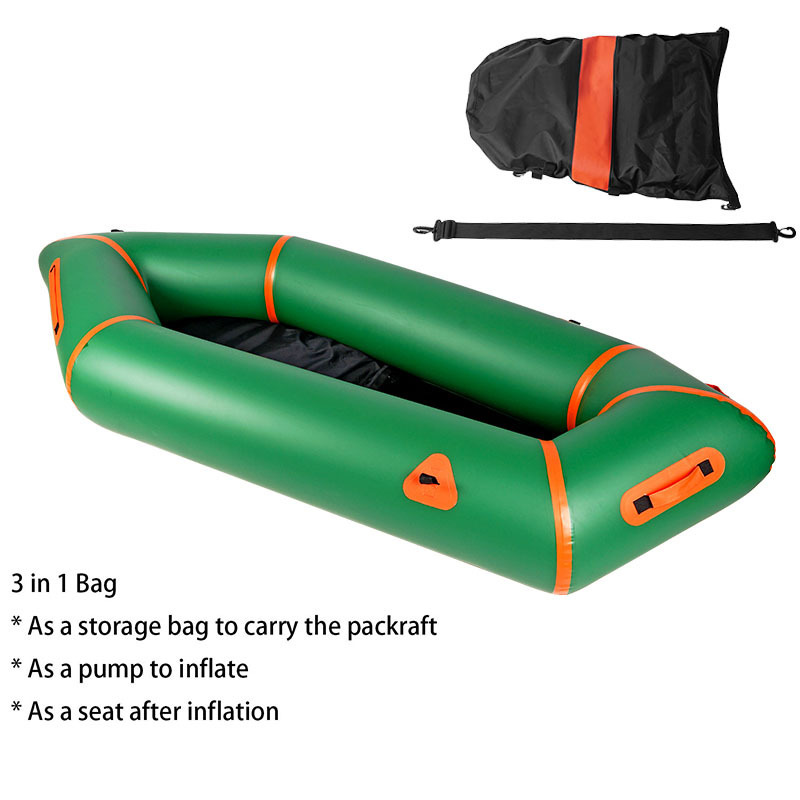 Premium OEM Lightweight Inflatable Packraft Factory in Colorful TPU Cheaper Price Inflatable Life Raft Pack Raft