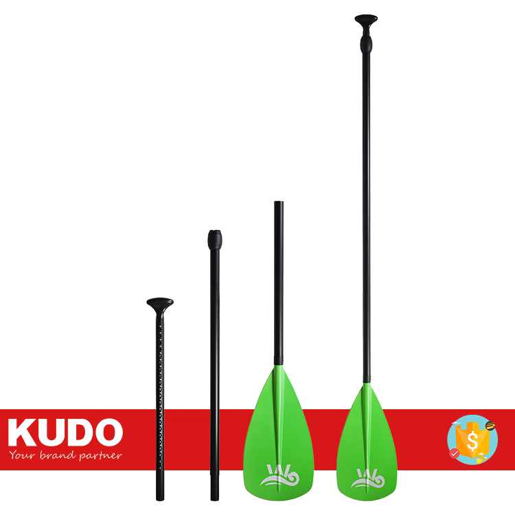 KUDO Paddle Model 3000139 Nylon Blade Length Adjustable from 175cm to 215cm 3-Piece Paddle Board SUP Paddle