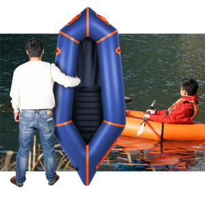 Customized Inflatable packraft One Person Two Person packraft Boat bike packrafting TPU or pvc