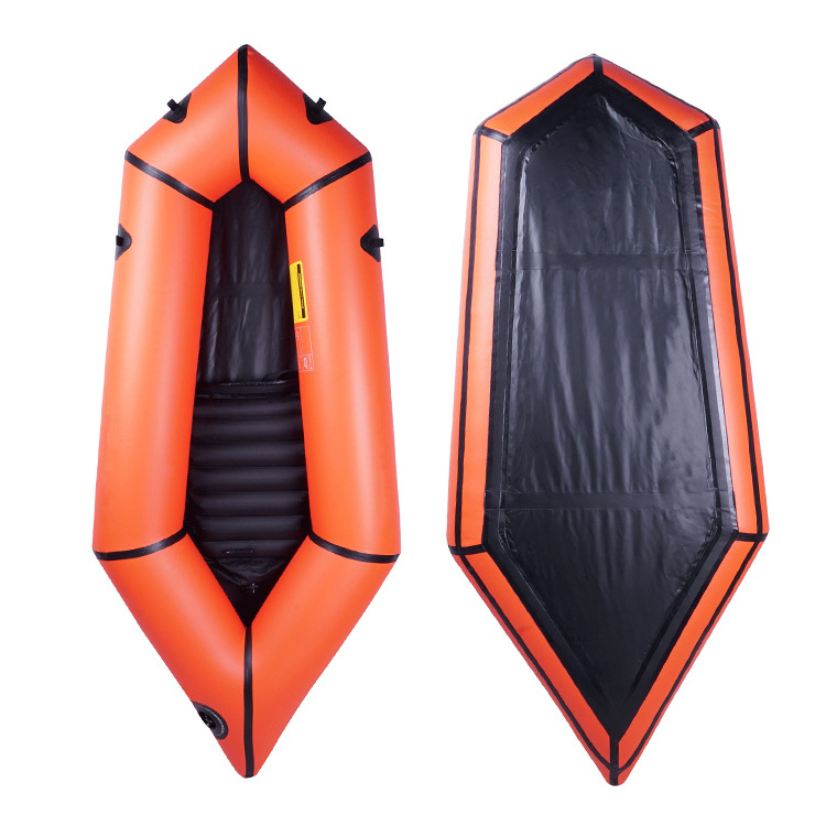 Customized rowing boats inflatable Floating Raft 1 person ultra light TPU inflatable pack raft inflatable kayak