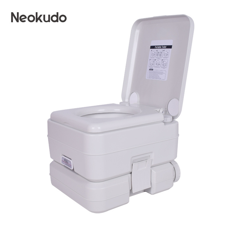 Manufacturer plastic portable toilet for outdoor,portable composting toilet for traveling,durable 20L porta potty RV toilet