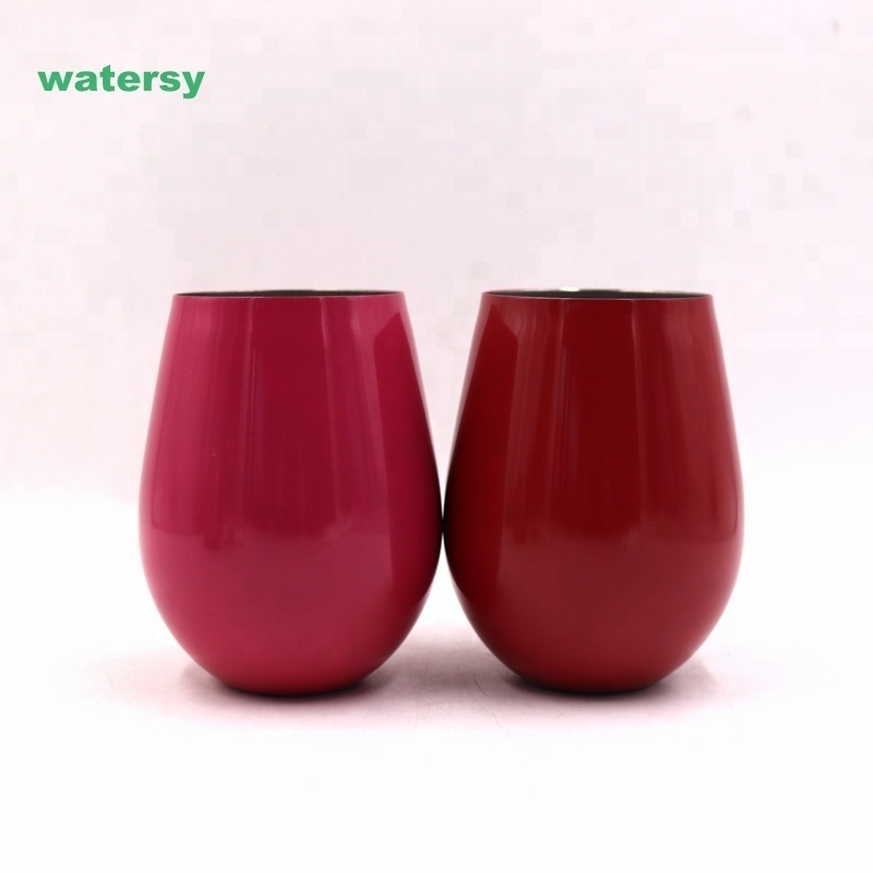 Hot Seller Wholesale 18oz Single Wall 18/8 Stainless Steel Vacuum Insulated Wine Tumbler Mug Wine Glasses Drinking Cups