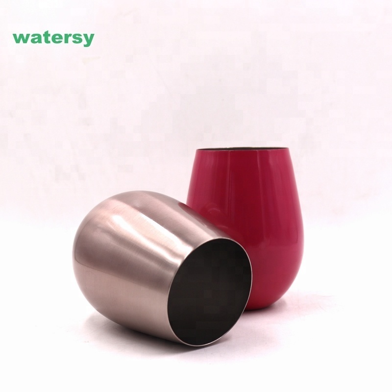 Hot Seller Wholesale 18oz Single Wall 18/8 Stainless Steel Vacuum Insulated Wine Tumbler Mug Wine Glasses Drinking Cups