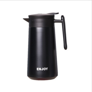 new 800ml/26oz large capacity water kettle double wall stainless steel creative portable outdoor coffee tea pot with handle