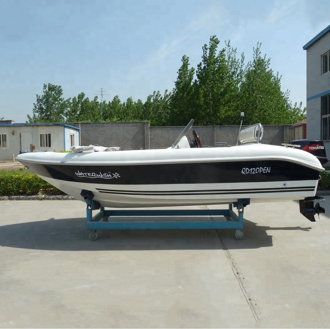 2018 new open speed boat fiberglass mini yacht boat for fishing