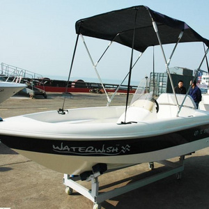 waterwish QD 12 open small fiberglass boat for fishing