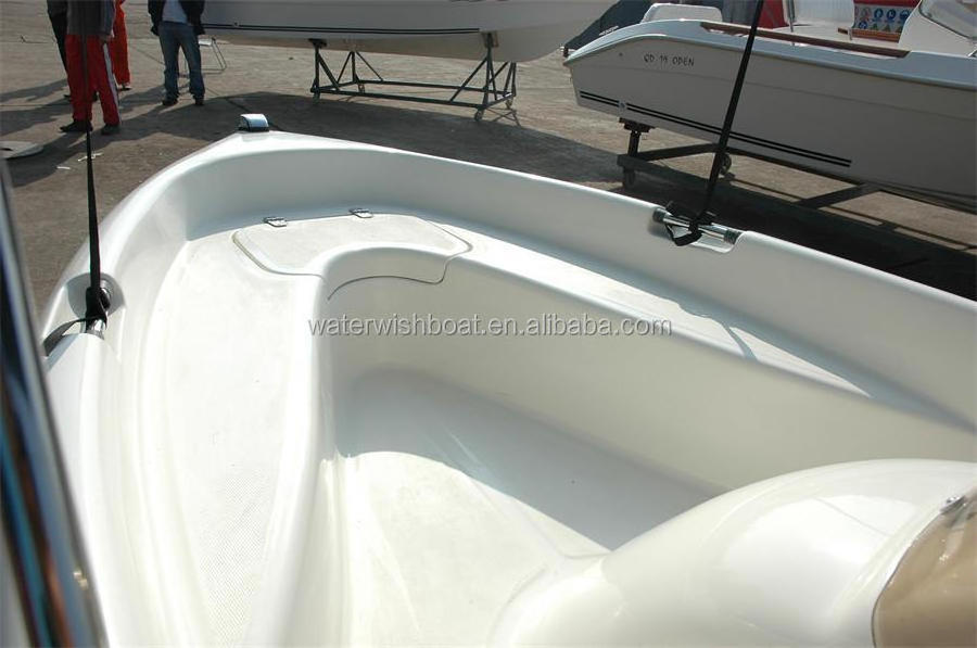 waterwish QD 12 open small fiberglass boat for fishing