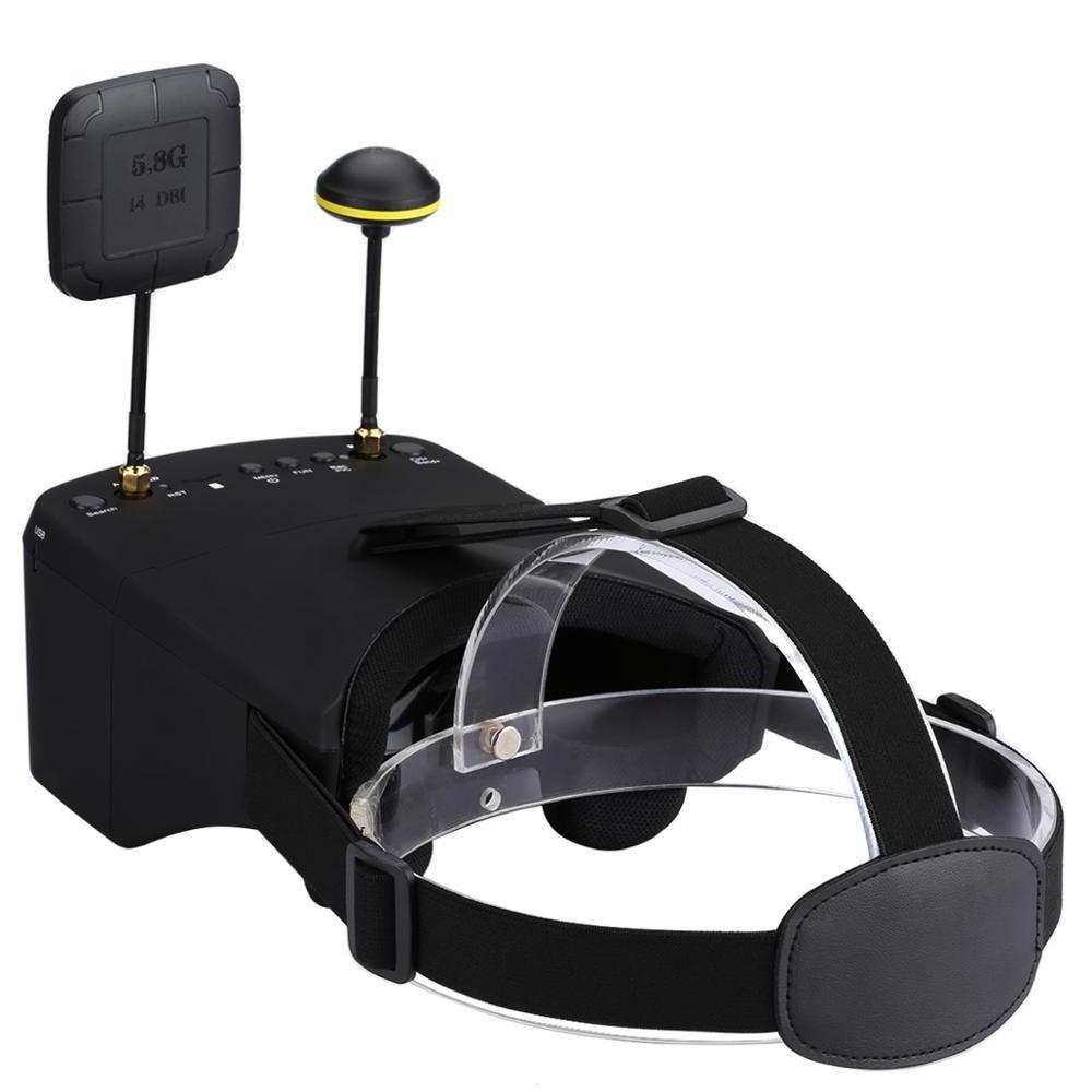 800D 5 inch 40ch 5.8ghz FPV goggles with Built in DVR and split monitor Design