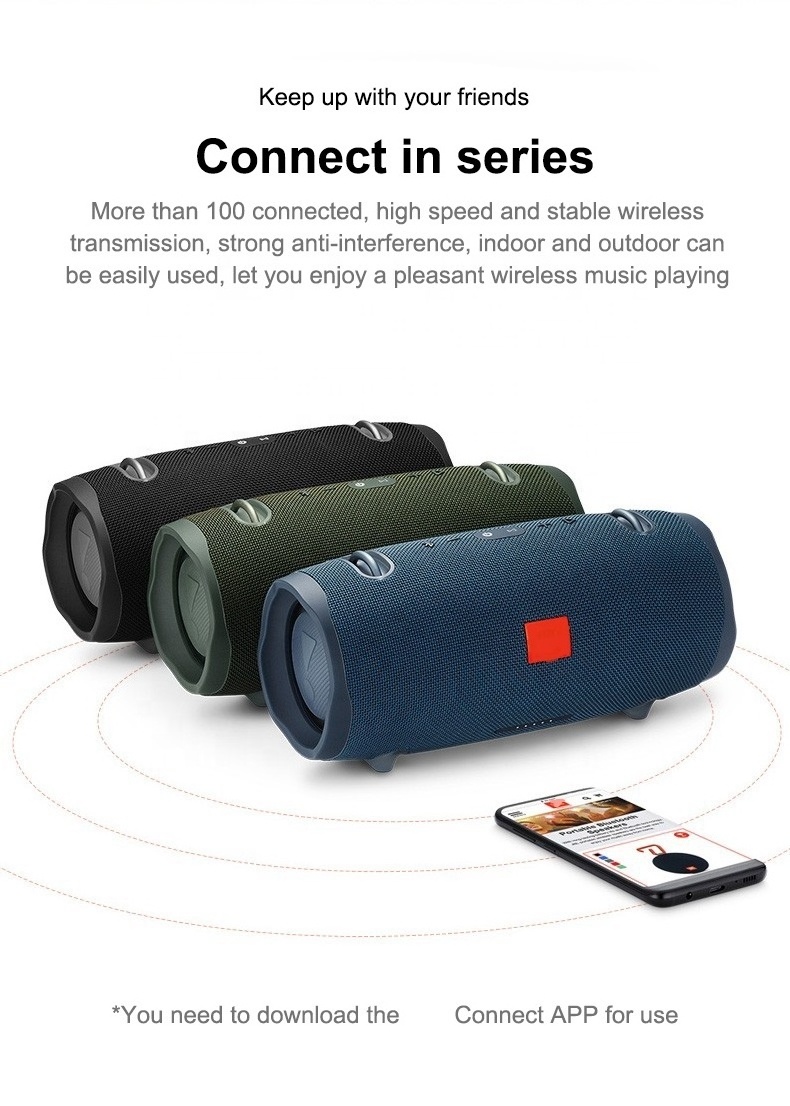 Portable Music Player Powerful Extreme 2 Bass Subwoofers Audio Loud Speaker Stereo Sound Extreme 2 Speaker