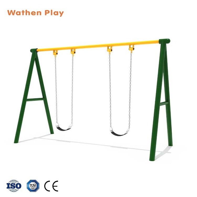 High Quality Metal Swing Kids Outdoor playground Equipment Children Outdoor Swing with Plastic Accessories Backyard Play Set