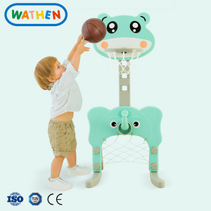 Hot Sell Cheap Animal Indoor Plastic Toy Football And Basketball Backboard Set