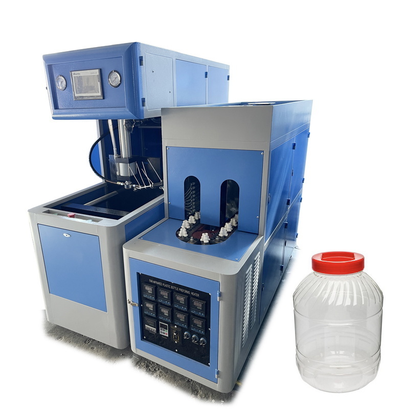 semi automatic 1L~5L plastic pet drink water juice bottle maker stretch blow blowing mold making machine