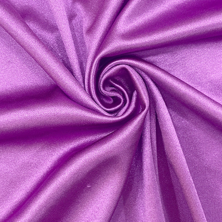 Shiny polyester satin fabrics for clothing dresses lining fabric 100% Polyester shine liquid satin fabric by the meter