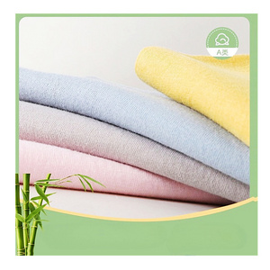 Wholesale Custom Knit 95 Bamboo Viscose Fiber 5 Spandex Elastic Material Single Jersey Fabric For Baby Clothes Tshirt Clothing