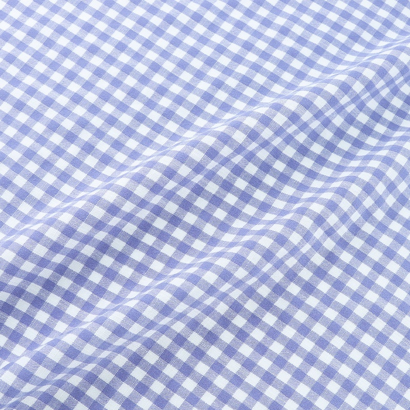 Soft shirt yarn dyed chambray cotton linen plaid woven check fabric for home textile stock